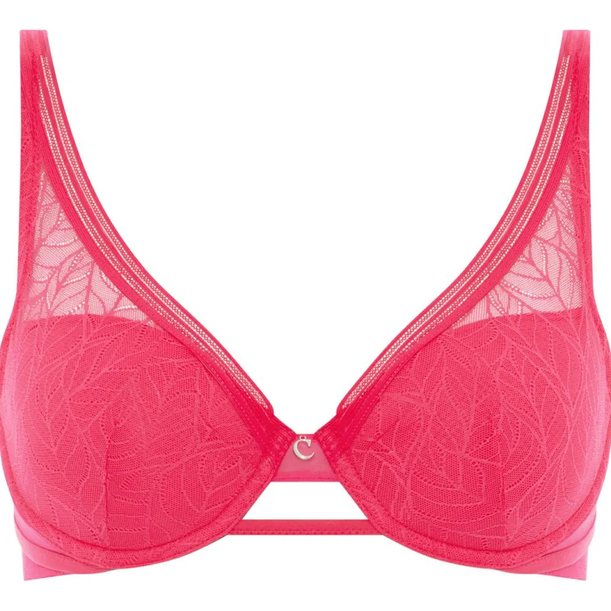 Femme Chantelle Lingerie, Nuit^Soutien-gorge coques spacer Marceau rose lipstick