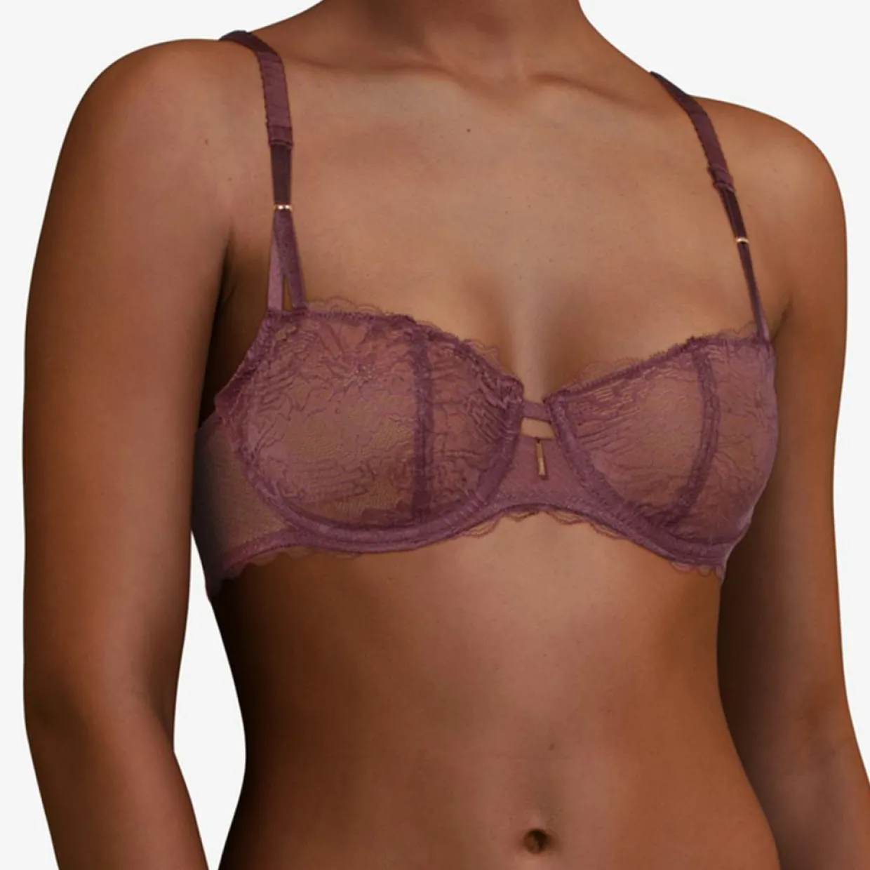 Soutien-gorge corbeille balconnet Waltz marron cardinal-Chantelle New