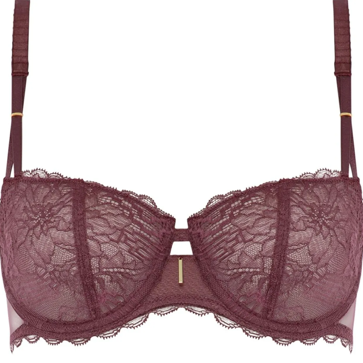 Soutien-gorge corbeille balconnet Waltz marron cardinal-Chantelle New