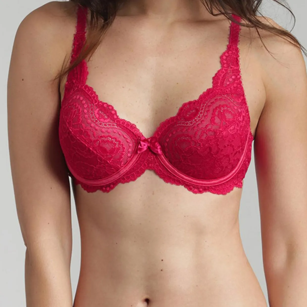 Femme Playtex Lingerie, Nuit^Soutien-gorge emboîtant Flower Elegance rouge
