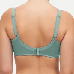Femme Chantelle Lingerie, Nuit^Soutien-gorge Enveloppant Moulé avec armatures Hedona vert treillis