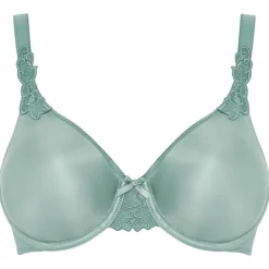 Femme Chantelle Lingerie, Nuit^Soutien-gorge Enveloppant Moulé avec armatures Hedona vert treillis