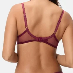 Soutien-gorge Flower Elegance rouge cerise-Playtex Outlet