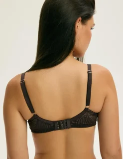 Femme Esotiq Lingerie, Nuit^Soutien-gorge K Nacre4 Chocolat Noir