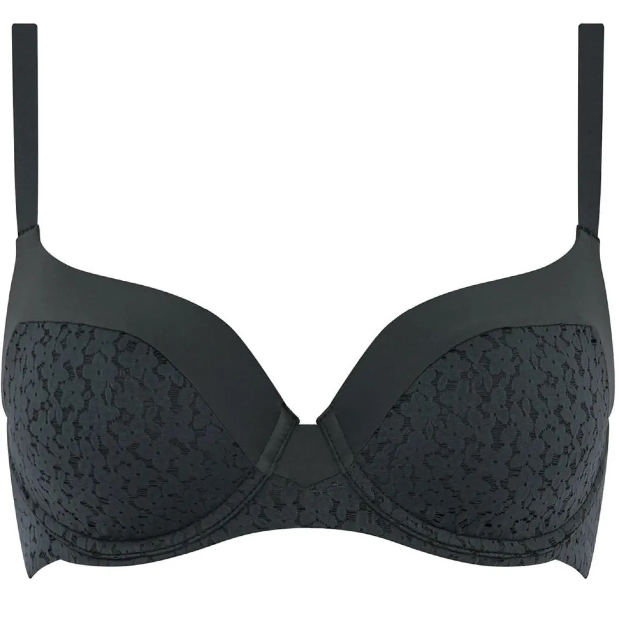 Soutien-gorge Norah en dentelle gris bleu-Femilet Clearance