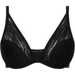 Femme Chantelle Lingerie, Nuit^Soutien-gorge plongeant Likeness noir/doré