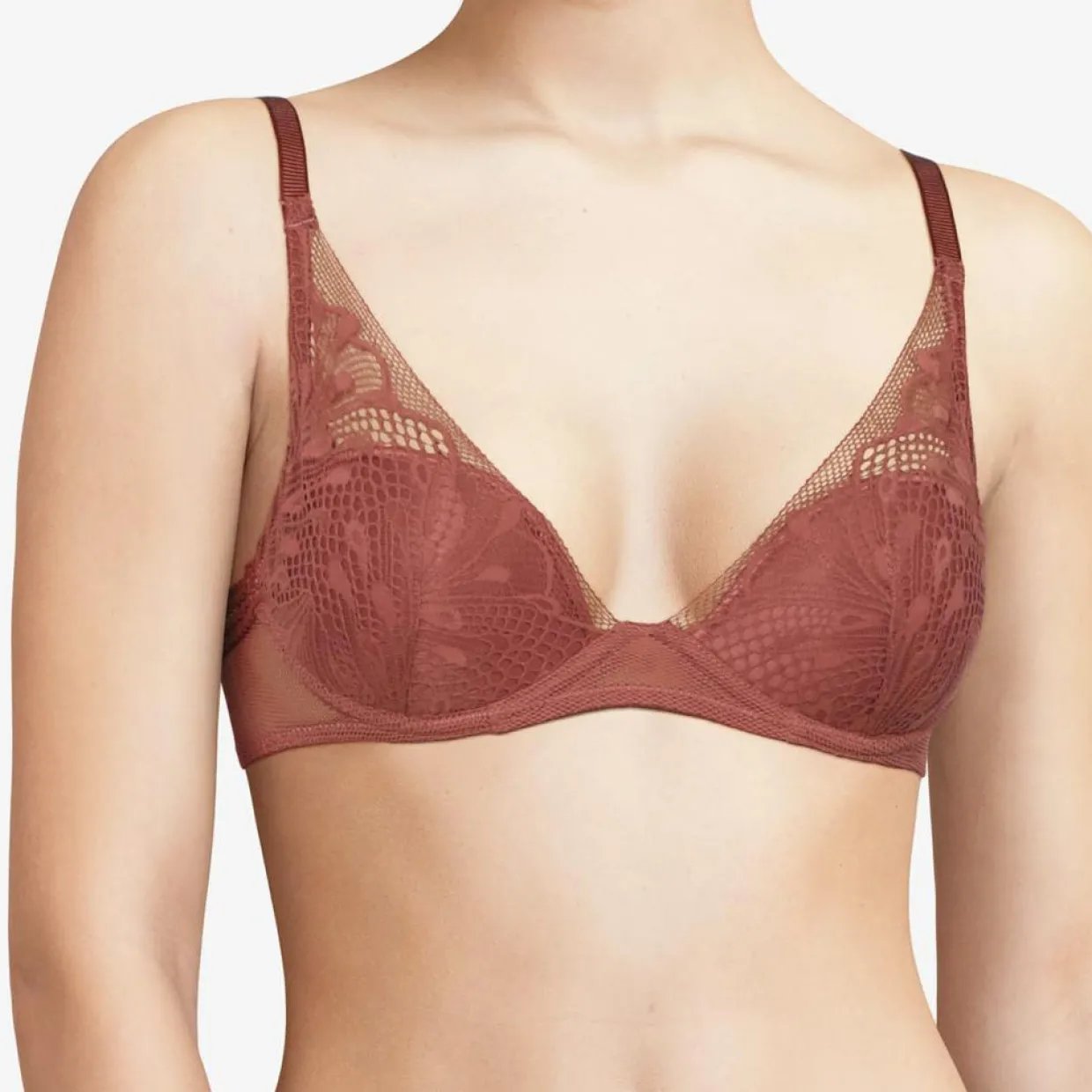Femme Passionata Lingerie, Nuit^Soutien-gorge plongeant Thelma terracotta