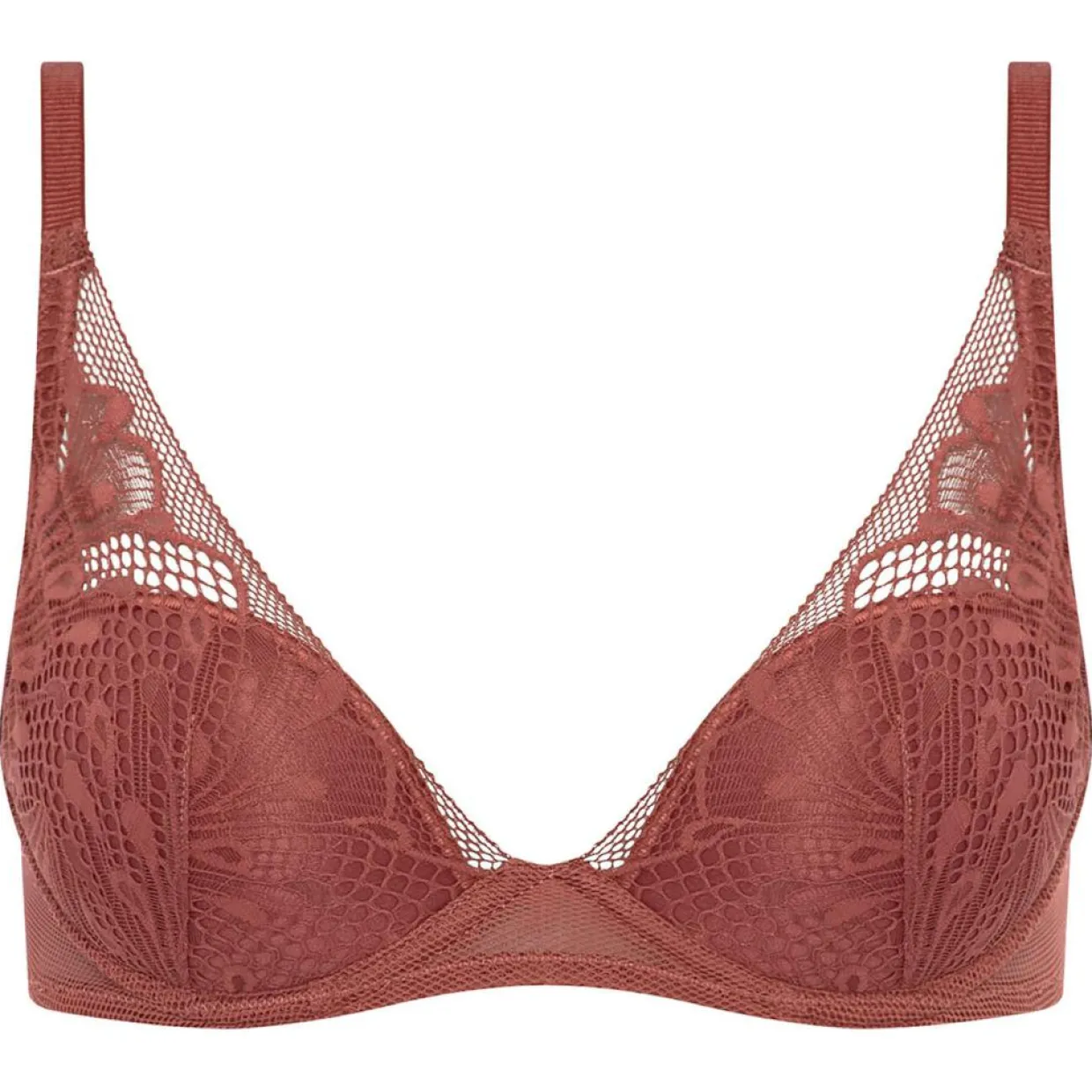Femme Passionata Lingerie, Nuit^Soutien-gorge plongeant Thelma terracotta