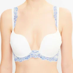 Femme La Perla Lingerie, Nuit^Soutien-gorge push-up amovible Amethyst blanc/bleu