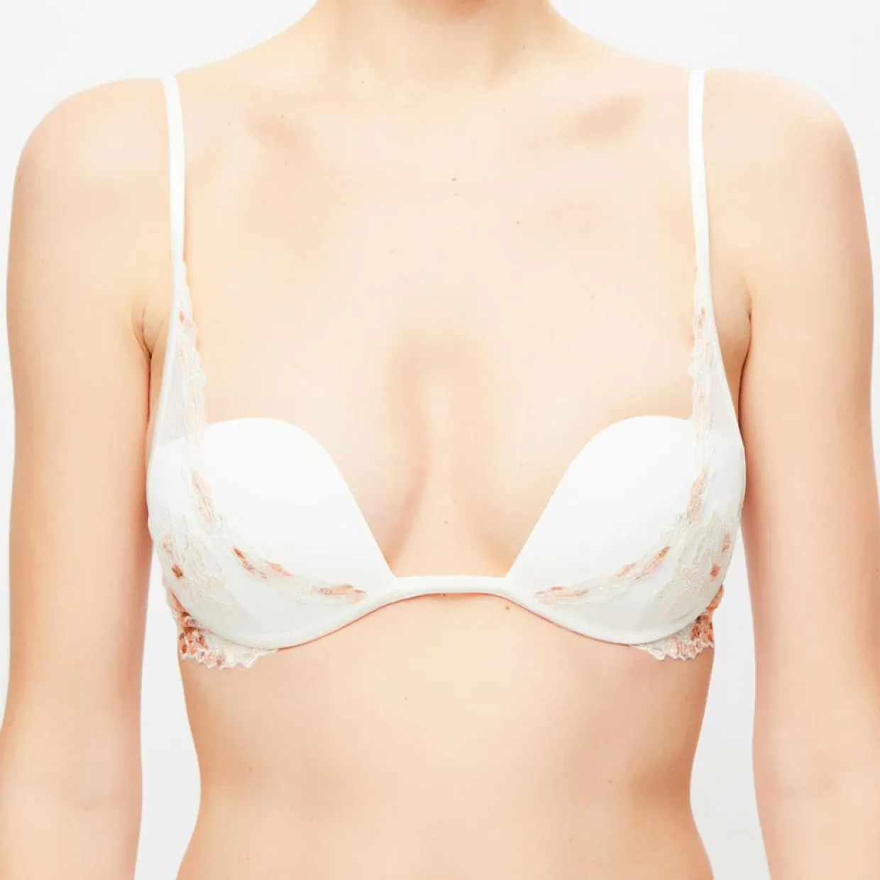 Soutien-gorge push-up sans armatures Love Stone blanc-La Perla Discount