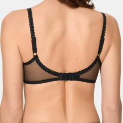 Femme Playtex Lingerie, Nuit^Soutien-gorge sans armatures Flower Elegance noir