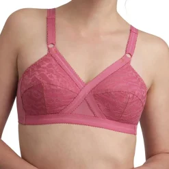 Femme Playtex Lingerie, Nuit^Soutien-gorge sans armatures Coeur Croisé rose