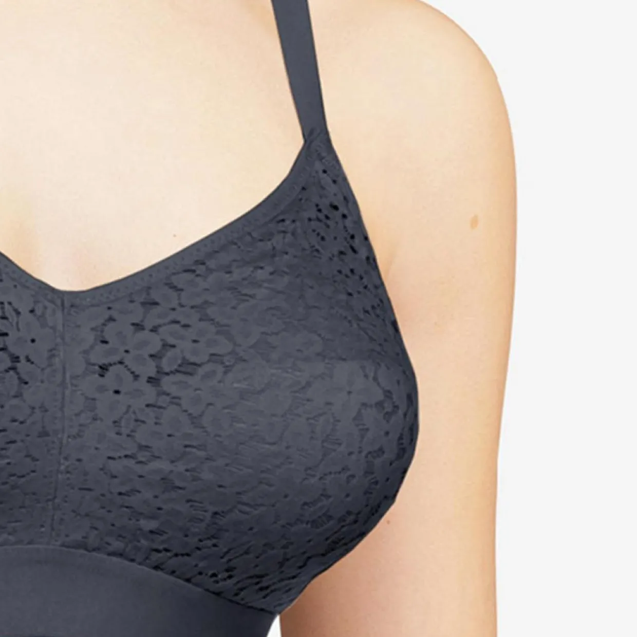 Femme Femilet Lingerie, Nuit^Soutien-gorge soft sans armatures Norah gris bleu