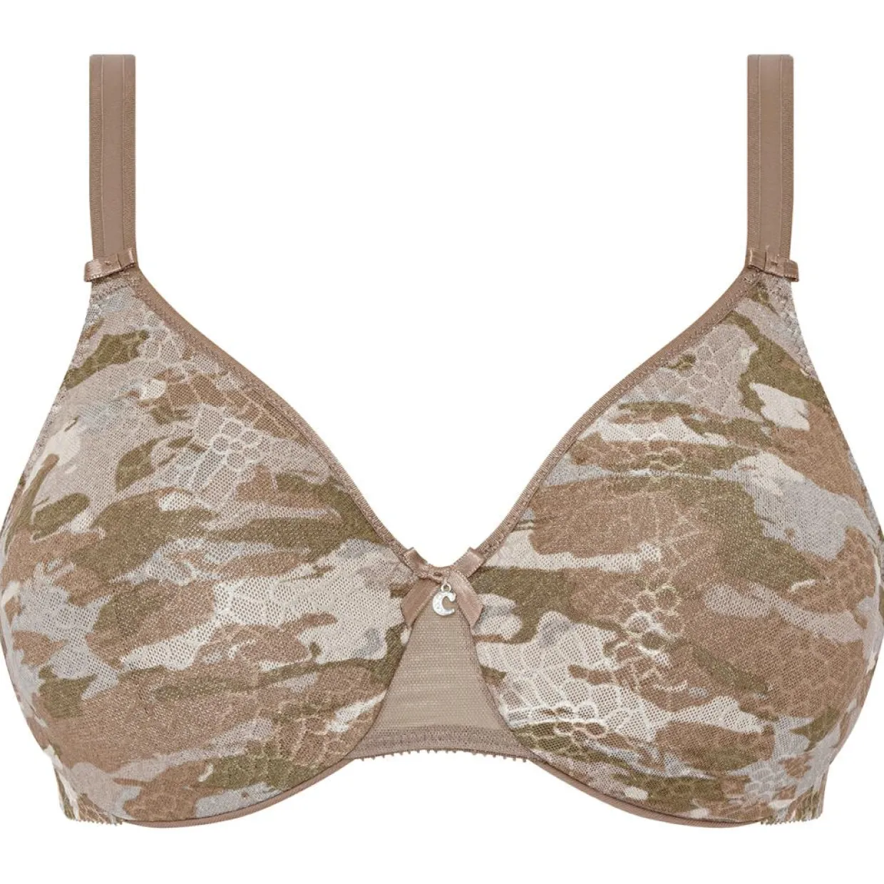 Femme Chantelle Lingerie, Nuit^Soutien-gorge Très Enveloppant avec armatures Magnifique camouflage multicolore