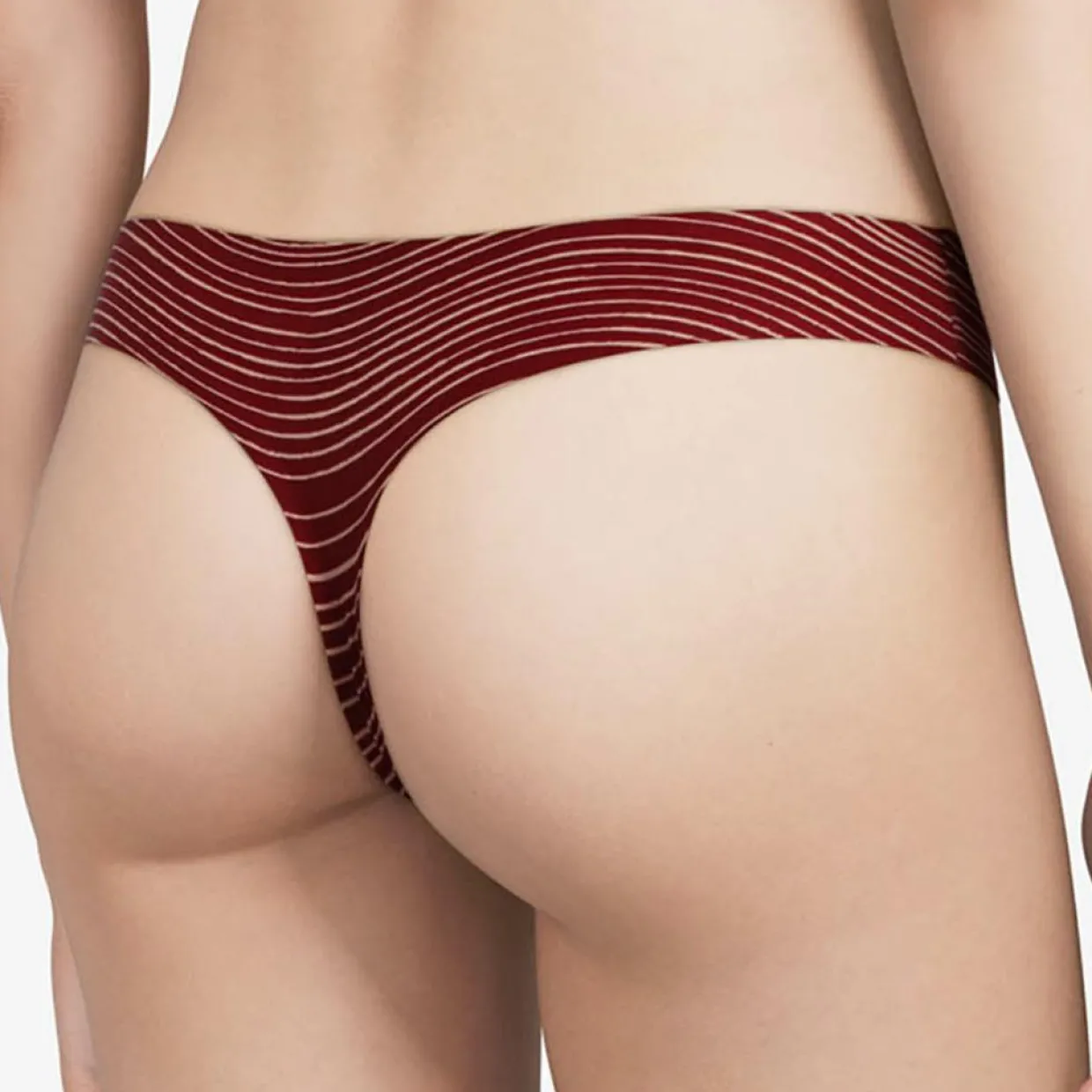 String Softstretch imprimé ondes framboise-Chantelle Online