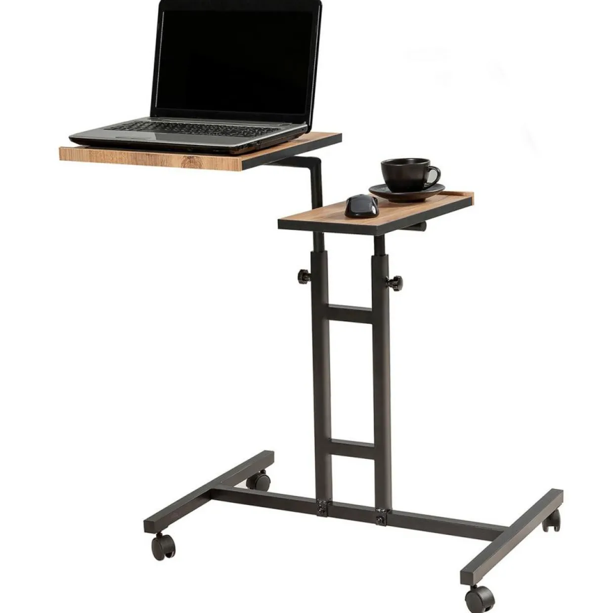 Support ordinateur portable Glen Atlantic bois/noir - 67x87x45.5 cm-Wooden Art Sale