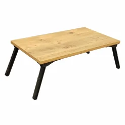 Support pour ordinateur portable Gusto pin/noir - 35x60x24.5 cm-Wooden Art Sale