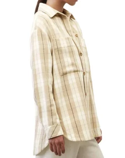 Surchemise à carreaux beige-Marc O'Polo Clearance