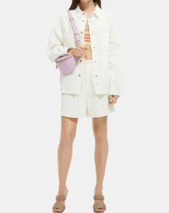 Femme Scotch & Soda Vestes, Blousons^Surchemise blanche