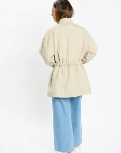 Surchemise Ceinturée en Lin mélangé beige clair-Marc O'Polo