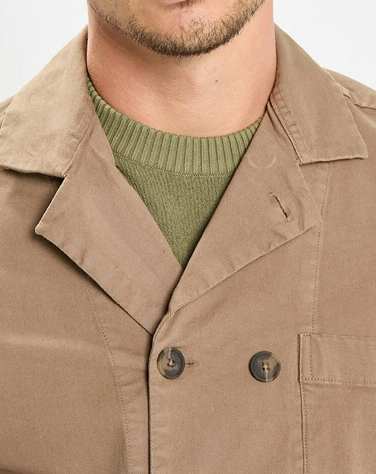 Surchemise Croisée Coton Organic camel-Marc O'Polo Discount