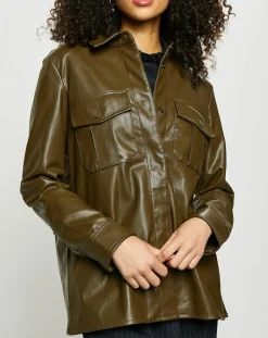 Surchemise décontractée Army kaki-Esprit Best