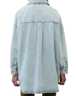 Surchemise en jean poches bleu clair-Marc O'Polo