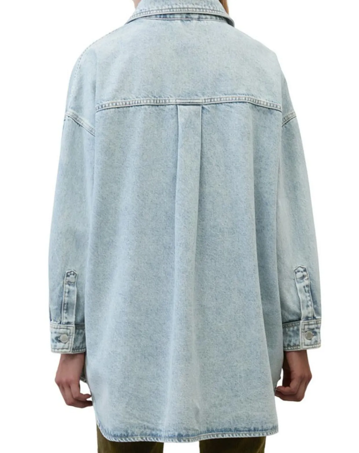 Surchemise en jean poches bleu clair-Marc O'Polo