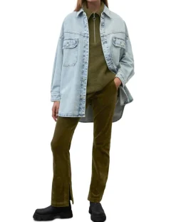 Surchemise en jean poches bleu clair-Marc O'Polo