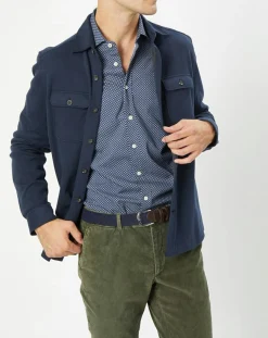Surchemise en Jersey bleue-Hackett London Clearance