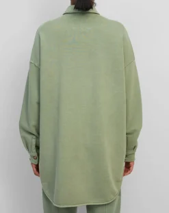 Surchemise en Jersey Coton Bio Oversized vert clair-Marc O'Polo Sale
