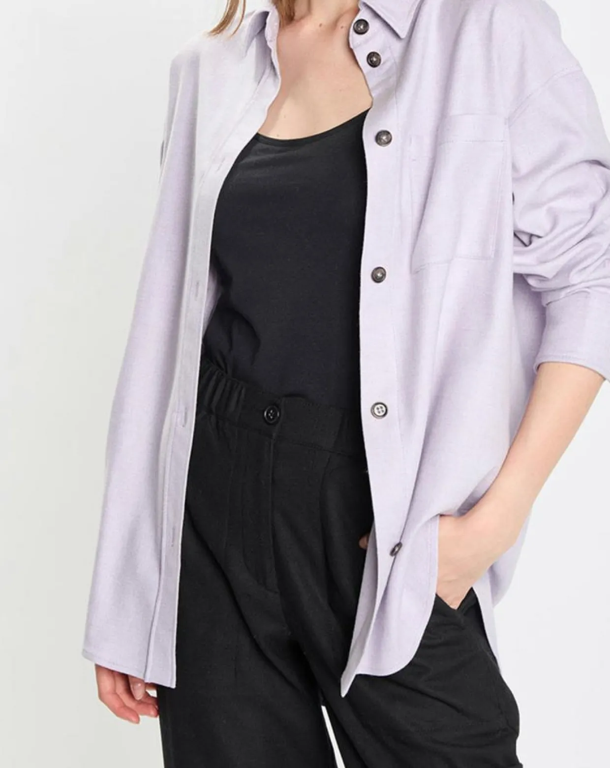 Surchemise en Laine mélangée violet clair-Marc O'Polo Outlet