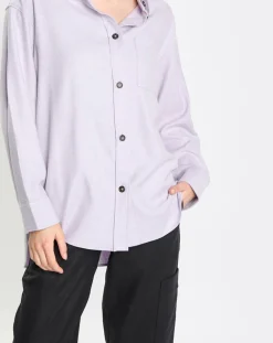 Surchemise en Laine mélangée violet clair-Marc O'Polo Outlet