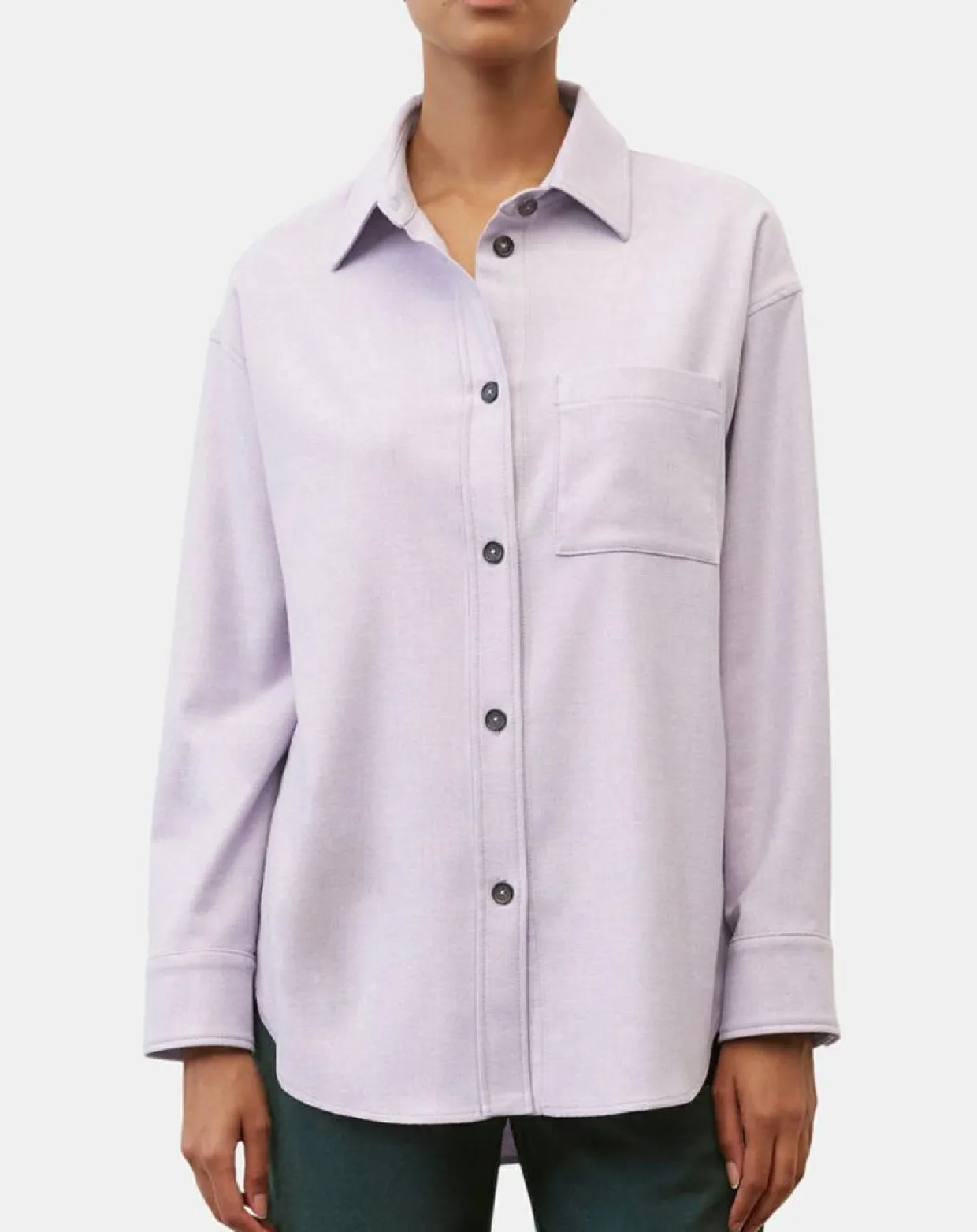 Surchemise en Laine mélangée violet clair-Marc O'Polo Outlet