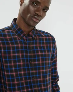 Surchemise légère à carreaux bleu marine-Scotch & Soda Sale