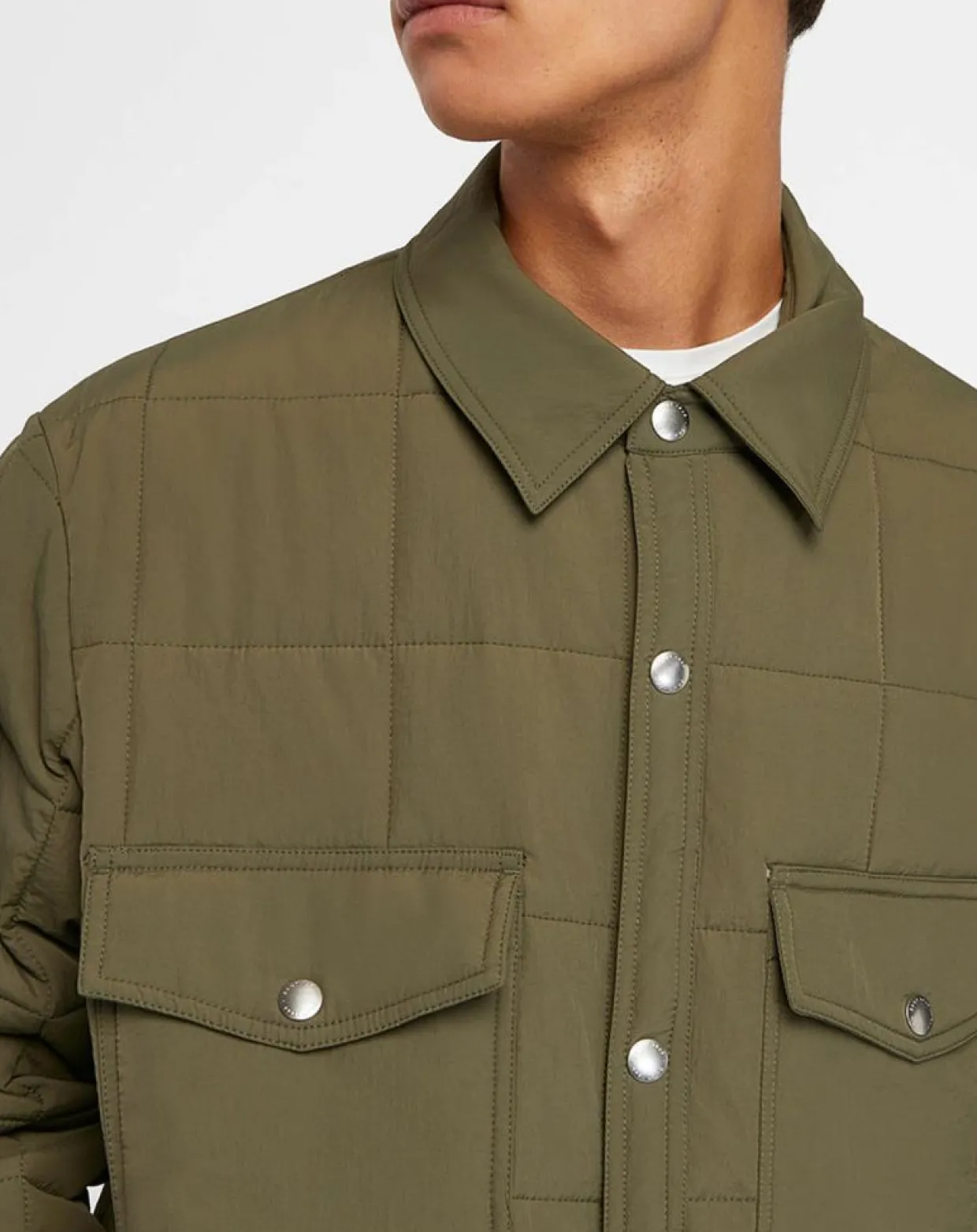 Homme Gant Vestes, Blousons^Surchemise matelassée kaki