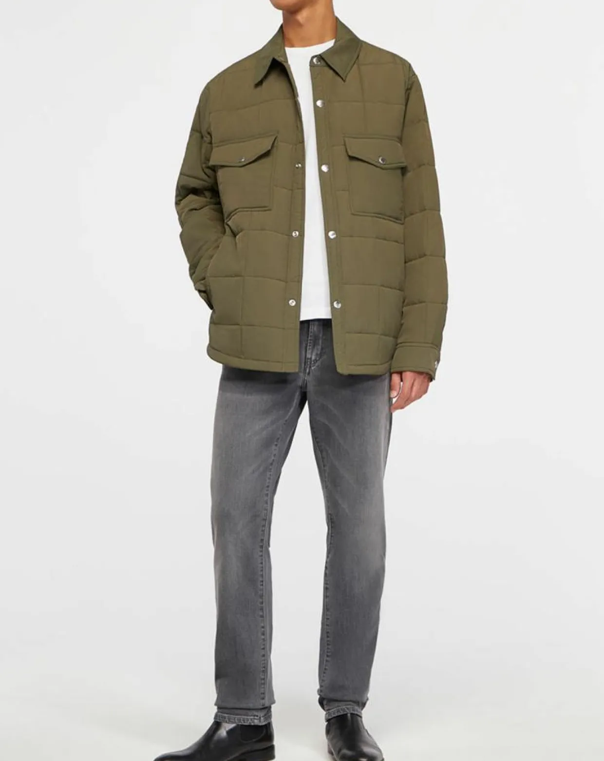 Homme Gant Vestes, Blousons^Surchemise matelassée kaki
