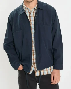 SurChemise Oversize Coton Organic bleu marine-Marc O'Polo New