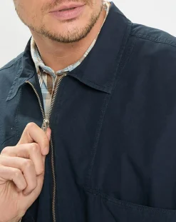 SurChemise Oversize Coton Organic bleu marine-Marc O'Polo New
