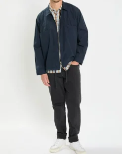 SurChemise Oversize Coton Organic bleu marine-Marc O'Polo New
