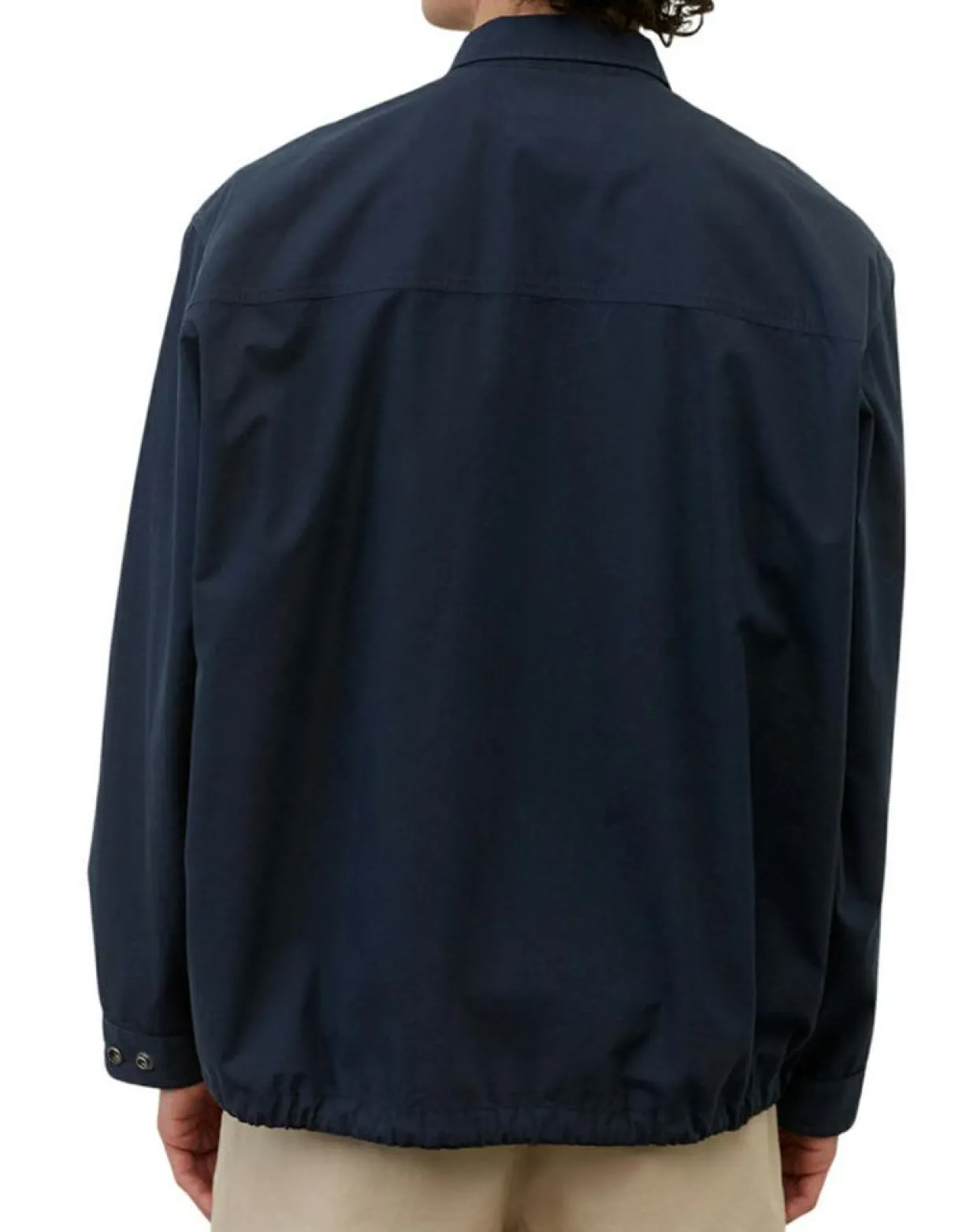 SurChemise Oversize Coton Organic bleu marine-Marc O'Polo New