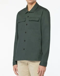 Surchemise Regular Fit Worker verte-Hackett London Discount