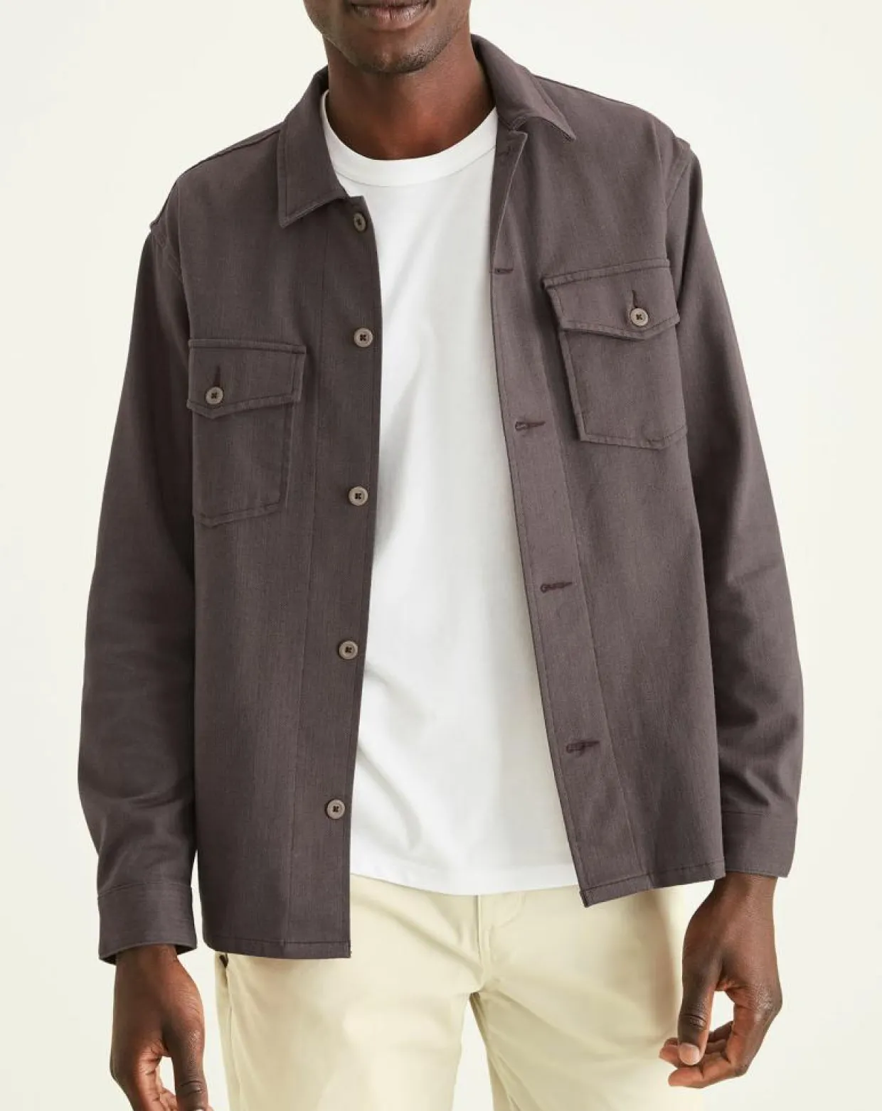 Homme Dockers Chemises^Surchemise Smart 360 Flex Relaxed prune foncé