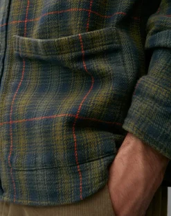 Surchemise Tartan à Poches kaki/bleu-Marc O'Polo New