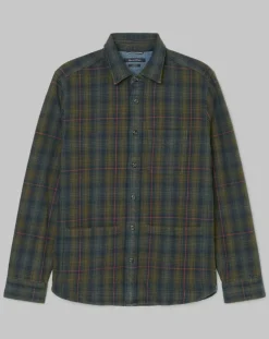 Surchemise Tartan à Poches kaki/bleu-Marc O'Polo New
