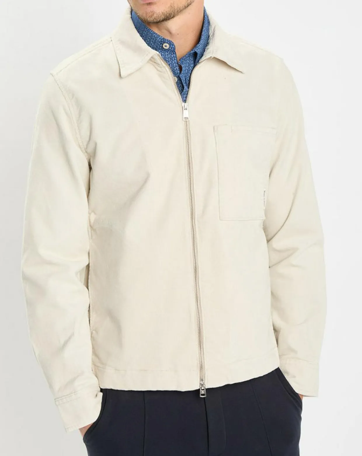 Surchemise zippée en Velours milleraies écrue-Marc O'Polo Hot