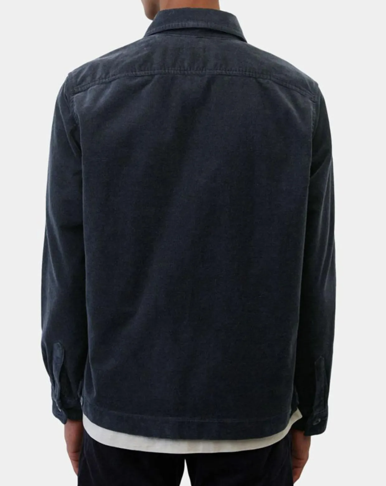 Homme Marc O'Polo Chemises^Surchemise zippée en Velours milleraies bleu marine