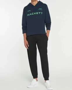 Homme Hackett London Sweats^Sweat à capuche Aston Martin Racing bleu marine/vert