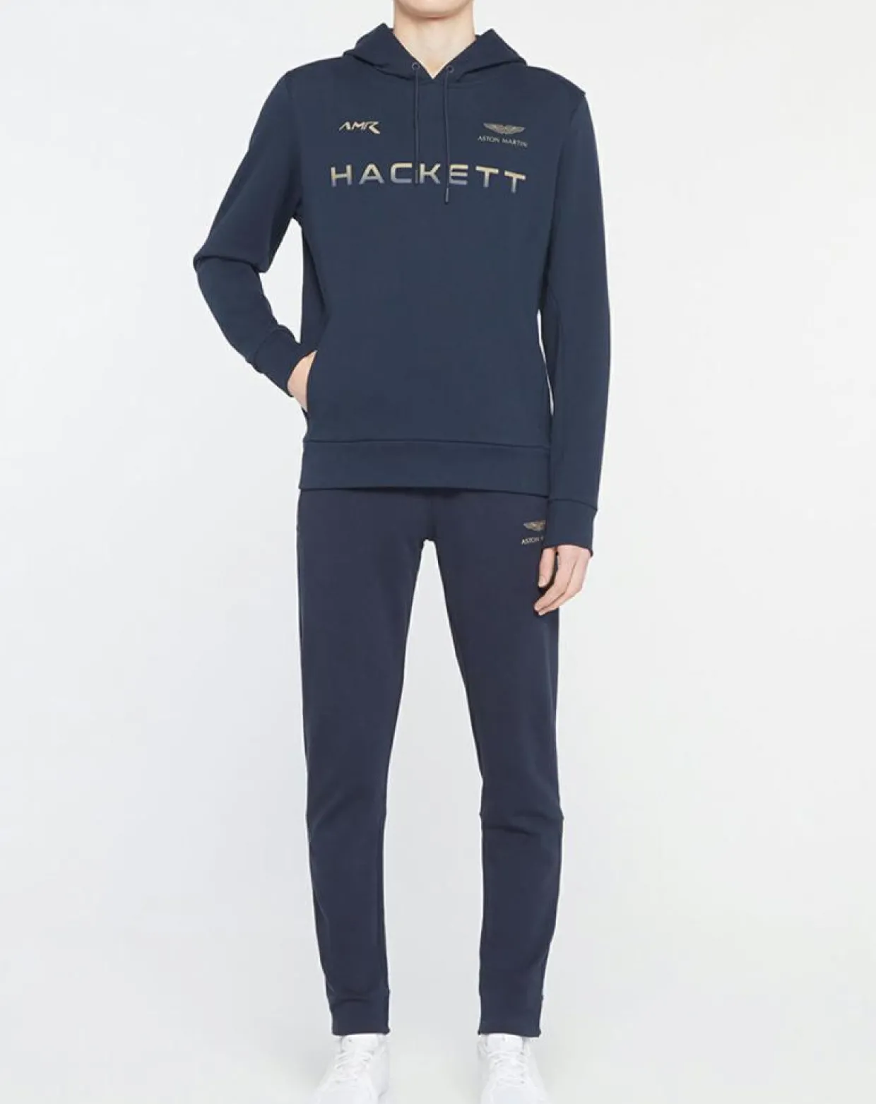 Sweat à capuche Aston Martin Racing bleu marine-Hackett London Outlet