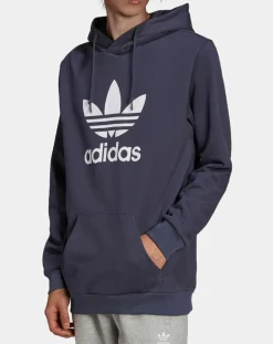 Homme Adidas Pulls^Sweat à capuche bleu marine